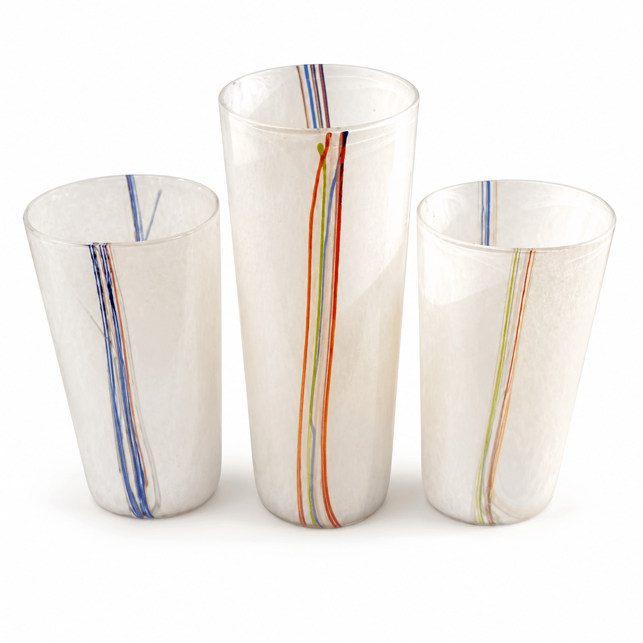 Bertil Vallien Rainbow Vases, fra Kosta Boda Rainbow Column Vase, Svensk Glaskunst 1970'erne