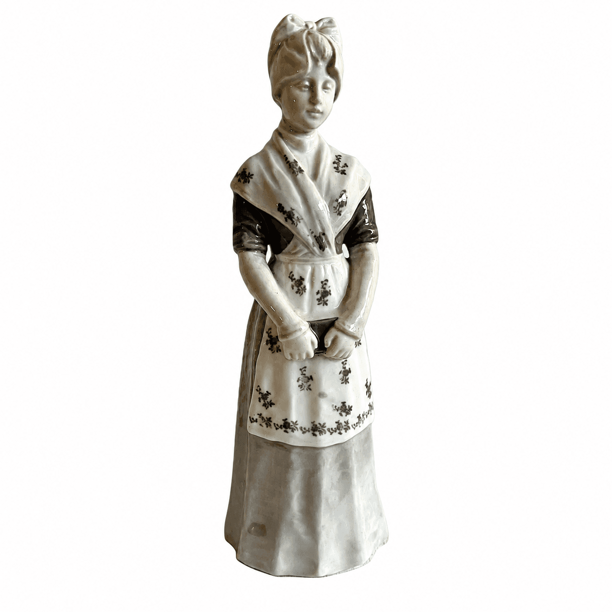 Heubach porcelæns figur af ung kvinde, Tyskland 1950`erne