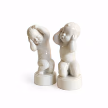 1936 Bing & Grøndahl Svend Lindhart porcelænsbarnefigur - dansk samleobjekt