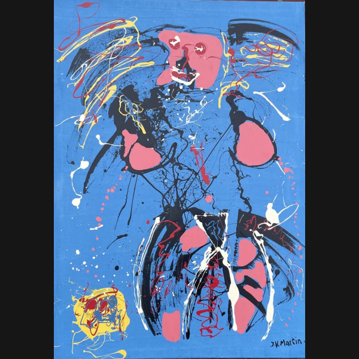 J.V. Martin “En elskovsjægers drøm” 1990. 130x100cm