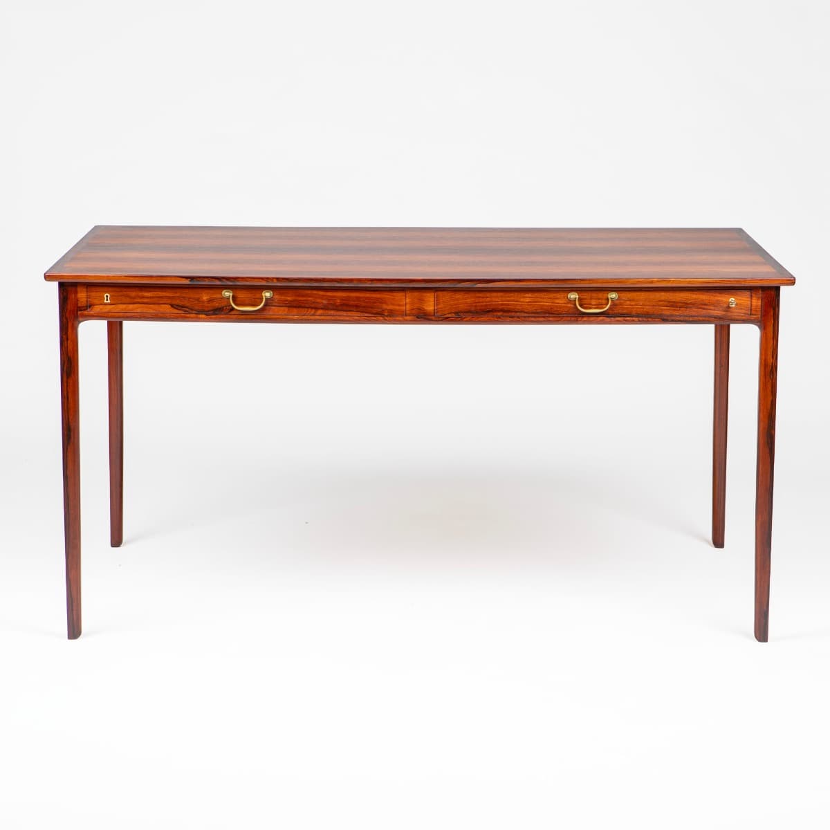 Ole Wanscher skrivebord i riopalisander, A.J. Iversen, 1962