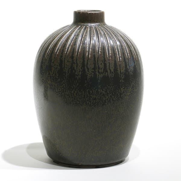 Turkis Saxbo vase i stentøj modelnummer 161