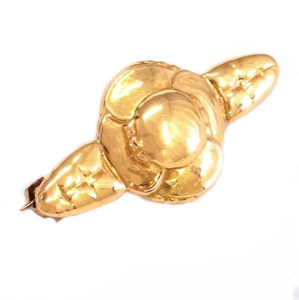 Tidlig 18kt guld Georg Jensen broche fra perioden 1904-08