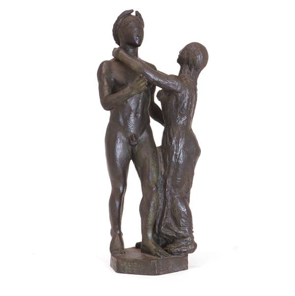 Johannes C. Bjerg, 1886-1955, bronzeskulptur "Sejren"