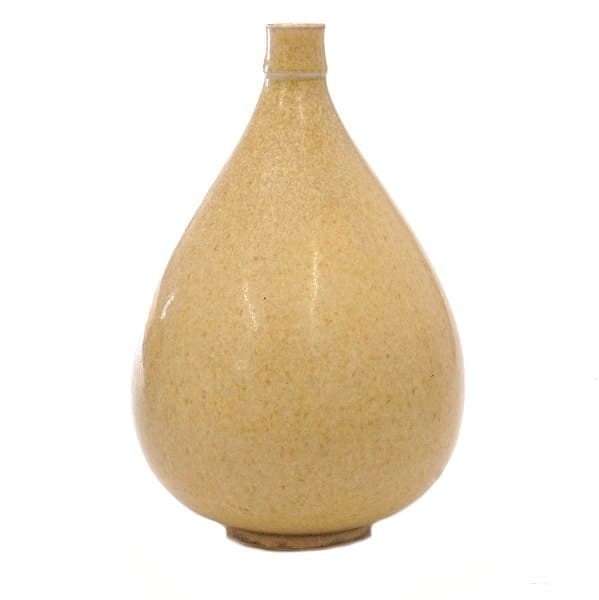 Saxbo vase i lys harepels glasur model 97