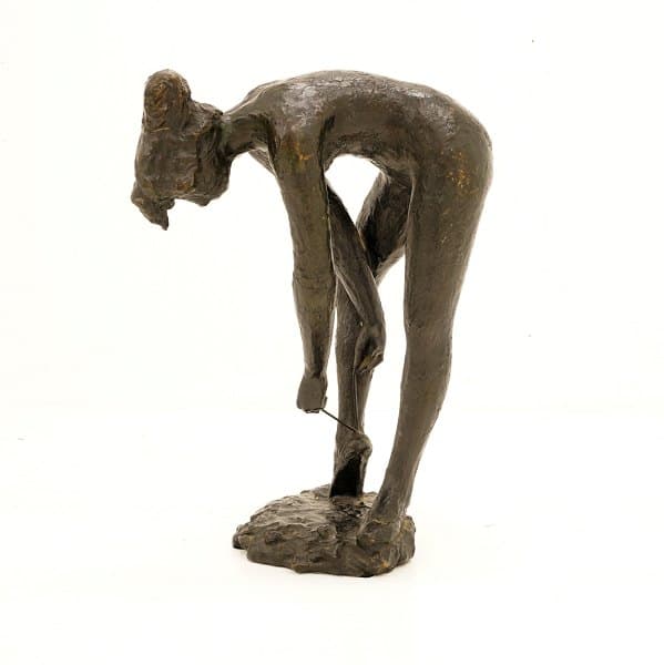 Johannes Hedegaard, 1915-99, stor bronzefigur forestillende ballerina
