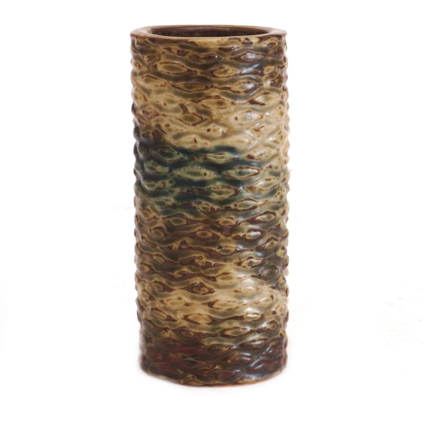 Salto vase. Axel Salto, 1889-1961, stentøjsvase i knoppet stil med Sung glasur signeret Salto