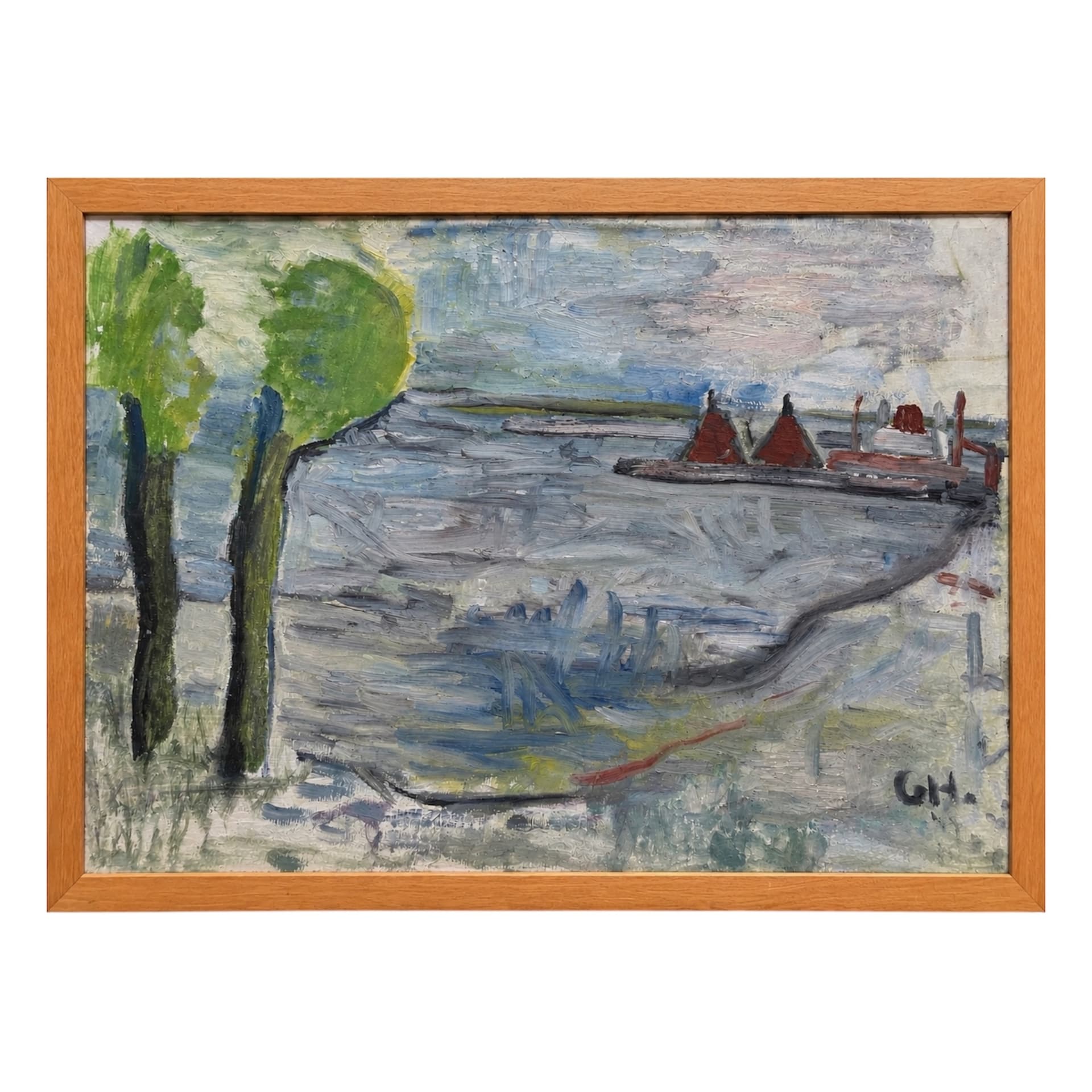 Lauritz Hartz. "Parti fra Rørvig". 1947